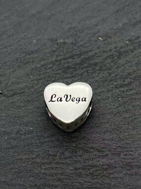 Pandora Las Vegas Heart Charm Sterling Silver Jewelry